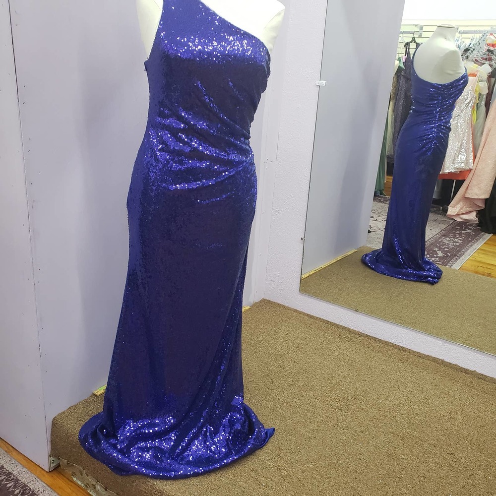 Faviana blue Sequin formal Dress  #S10638